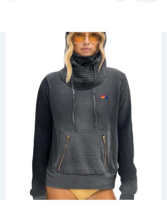 Aviator Nation Tops - Aviator Nation Ninja Pullover Hoodie with Zipper Pockets - Size Small